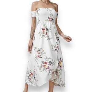 Liberty Love White Floral Midi Dress